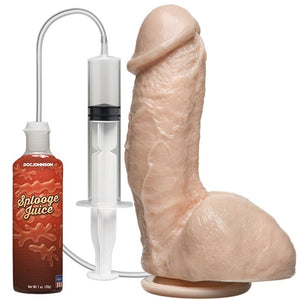 Doc Johnson The Amazing Squirting Realistic Cock 6 Inch White Dildo - Realistic Dildos Doc Johnson 