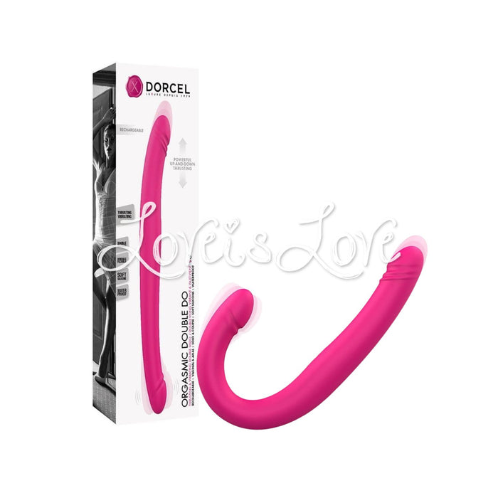 Dorcel Orgasmic Double Do 16.5 Inch Thrusting Double Dildo Pink