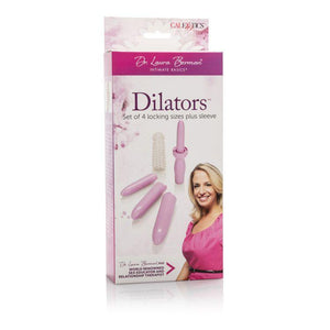 Dr. Laura Berman Intimate Basics Dilators Set of 4 Locking Sizes Plus Sleeve For Her - Dilator Kit/Set Dr. Laura Berman by CalExotics 