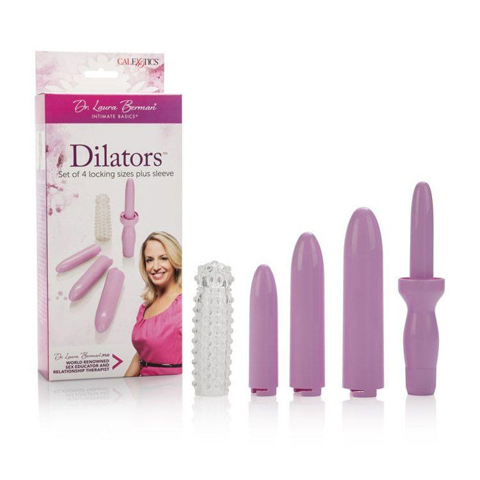 Dr. Laura Berman Intimate Basics Dilators Set of 4 Locking Sizes Plus Sleeve