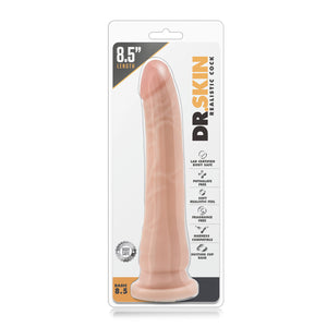 Blush Novelties Dr. Skin Realistic Cock Basic 8.5 Inch Beige buy in Singapore LoveisLove U4ria