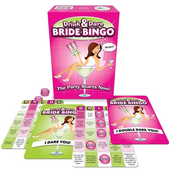 Drink And Dare Bride Bingo Game