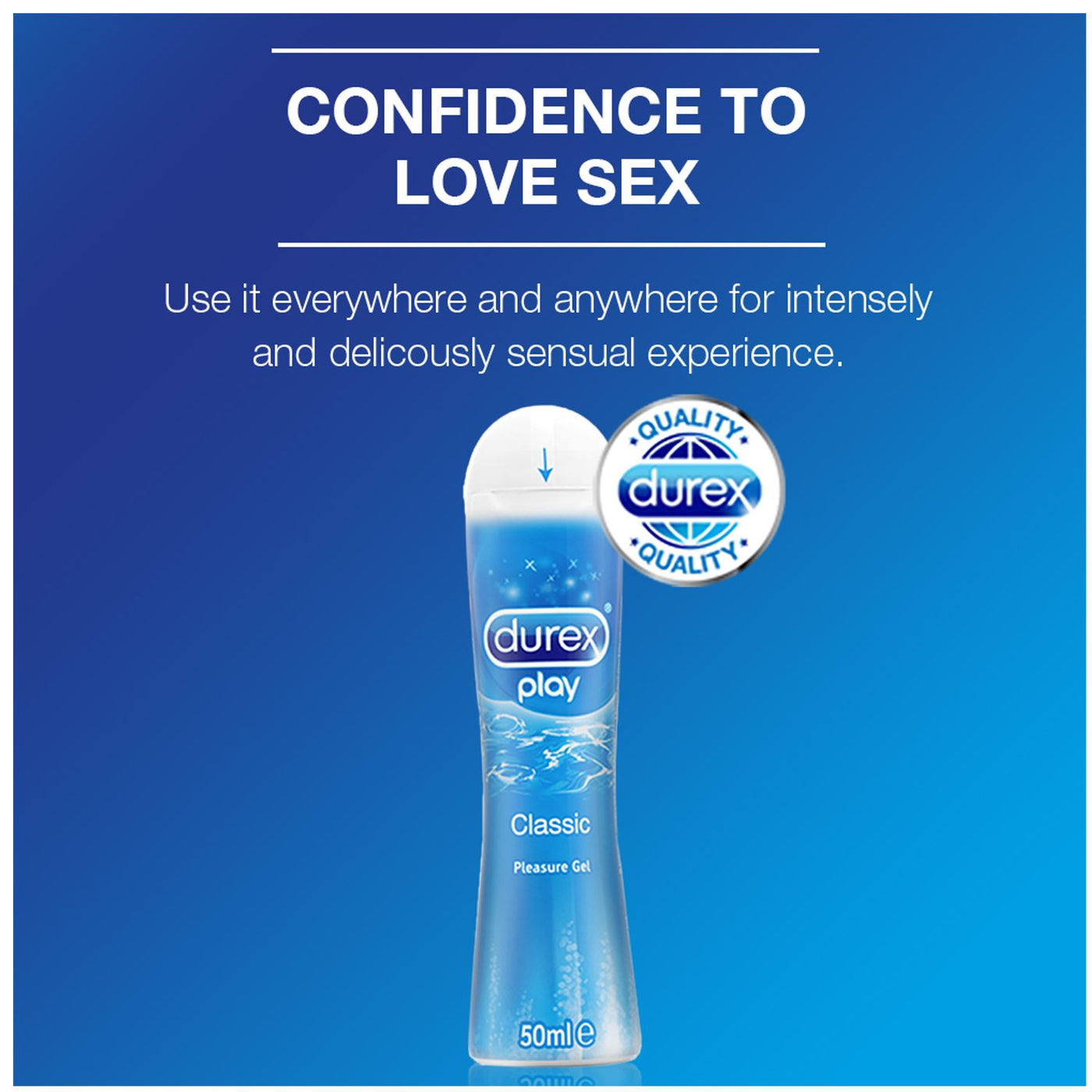 Durex Play Classic H2O Lube 50 ml or 100 ml Love is Love Durex Play Classic H2O Lube 50 ml or 100 ml Love is Love