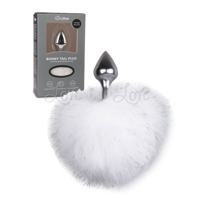 Easytoys Bunny Tail Plug No. 1 Silver/White