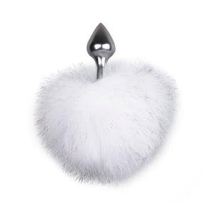 Easytoys Bunny Tail Plug No. 1 - Silver/White Anal - Tail & Jewelled Butt Plugs Easytoys 
