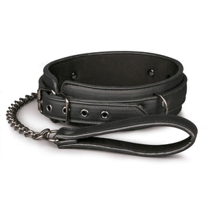 Easytoys Faux Leather Collar and Lead Set Bondage - Collars & Leash Easytoys 