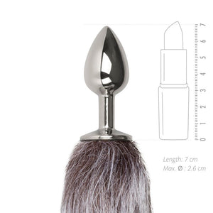 Easytoys Fox Tail Plug No. 5 Silver Anal - Tail & Jewelled Butt Plugs Easytoys 