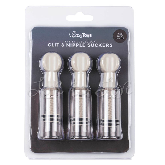 Easytoys Nipple and Clit Suckers 3 pieces