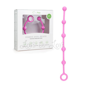 Easytoys Ribbed Anal Beads Pink Small Anal - Anal Beads & Balls Easytoys 