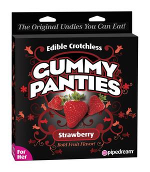 Edible Crotchless Gummy Panties For Her Strawberry