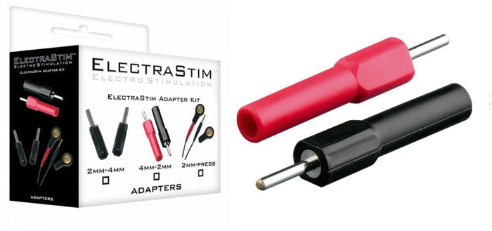 ElectraStim 4mm Banana Plug To 2mm Pin Converter Kit
