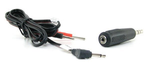 ElectraStim Adapter Cable Kit - 2.5mm/3.5mm Jack Plug (2mm Pin) ElectroSex Gear - ElectraStim ElectraStim 