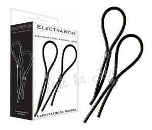 ElectraStim ElectraLoops Adjustable Electro Cock Rings ElectroSex Gear - ElectraStim ElectraStim 