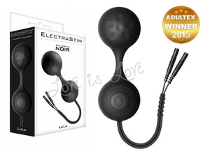 ElectraStim Silicone Noir Lula Electro Jiggle Kegel Balls ElectroSex Gear - ElectraStim ElectraStim 