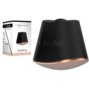 Shots Elegance Rotating & Vibrating Clitoral Stimulator Dazzling Black buy in Singapore LoveisLove U4ria