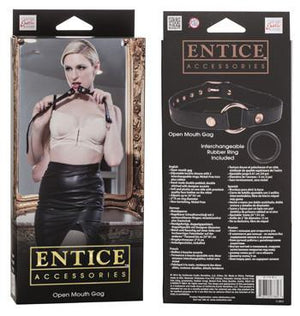 Entice Open Mouth Gag (Newly Replenished on Nov 18) Bondage - Ball & Bit Gags Calexotics 