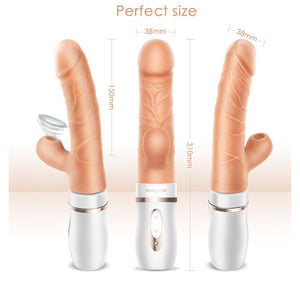 Erocome Cepheus Sucking Thrusting Heating Dildo Rabbit Vibrator Vibrators - Clit Stimulation & G-Spot Erocome 