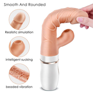 Erocome Cepheus Sucking Thrusting Heating Dildo Rabbit Vibrator Vibrators - Clit Stimulation & G-Spot Erocome 