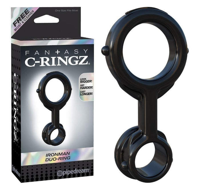 Fantasy C-Ringz Ironman Duo-Ring Cock Ring (Just Sold - Only 1 Left )