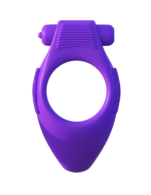 Fantasy C-Ringz Vibrating Silicone Taint-Alizer Purple Cock Rings - Fantasy C-Ringz Fantasy C-Ringz 