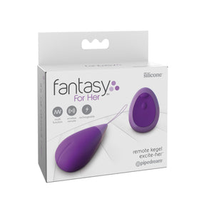 Fantasy For Her Remote Kegel Excite-Her Purple For Her - Kegel & Pelvic Exerciser Pipedream Products 