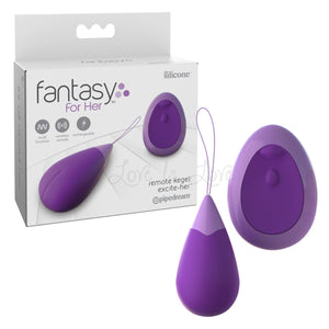 Fantasy For Her Remote Kegel Excite-Her Purple For Her - Kegel & Pelvic Exerciser Pipedream Products 