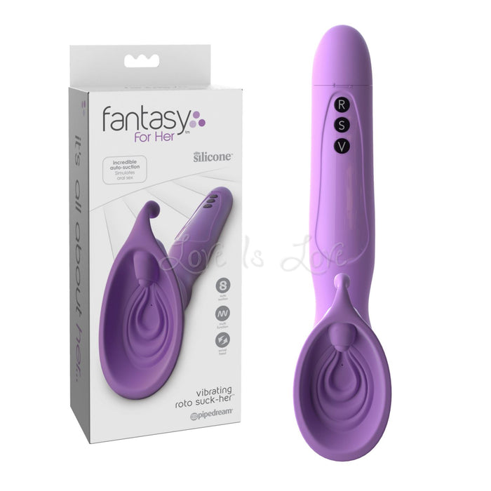 Fantasy For Her Vibrating Roto Suck-Her Purple (Clearance-Only Meant For Retail Sale)