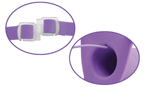 Fetish Fantasy Elite Vibrating 6 Inch Hollow Strap-On Purple Strap-Ons & Harnesses - Hollow Strap-Ons Pipedream Products 