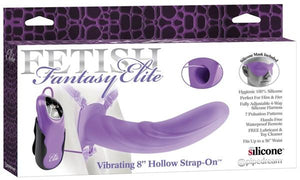 Fetish Fantasy Elite Vibrating 8 Inch Hollow Strap On Strap-Ons & Harnesses - Hollow Strap-Ons Pipedream Products 