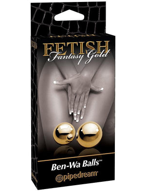 Fetish Fantasy Gold Ben-Wa Balls For Her - Kegel & Pelvic Exerciser Pipedream Products 
