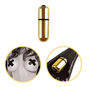 Fetish Fantasy Gold Vibrating Micro G-String Set Vibrators - Knickers & Wearables Pipedream Products 