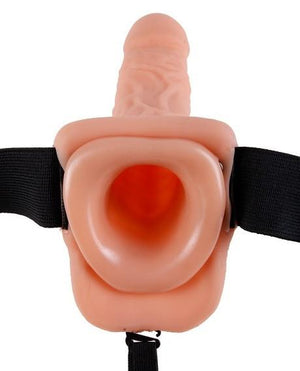 Fetish Fantasy Series 7 Inch Hollow Strap-On With Balls - With or Without Vibration Strap-Ons & Harnesses - Hollow Strap-Ons Buy Sex Toys in Singapore LoveisLove U4Ria