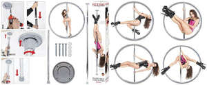 Fetish Fantasy Series Fantasy Dance Pole Bondage - Sex Slings & Swings Pipedream Products 