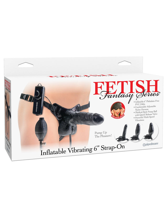 Fetish Fantasy Series Inflatable Vibrating 6 Inch Strap-On (Last 2 Pieces)