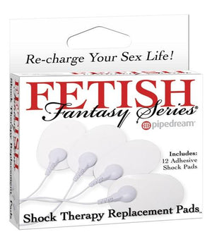 Fetish Fantasy Series Shock Therapy Replacement Pads with 12 Adhesive Shock Pads ElectroSex Gear - Shock Therapy Pipedream Products 