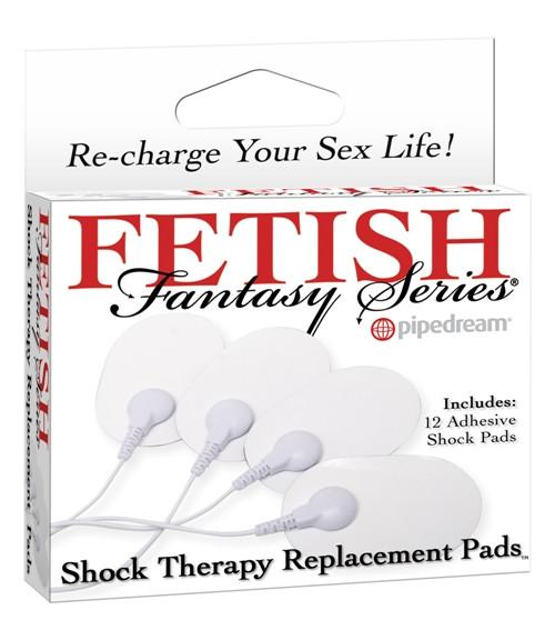 Fetish Fantasy Series Shock Therapy Replacement Pads with 12 Adhesive Shock Pads