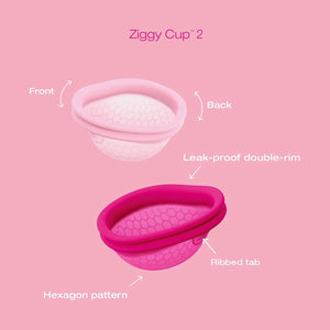 [Free Gift - Intimate Accessory Cleaner worth SGD 18] Intimina Ziggy 2 Menstrual Cup Size A (Light Pink) or B (Magenta) Buy in Singapore LoveisLove U4Ria
