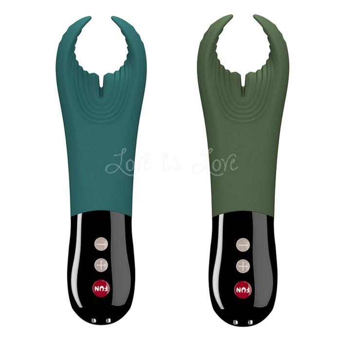 Fun Factory Manta Vibrating Stroker Deep Sea Blue or Moss Green (New Packaging Edition)