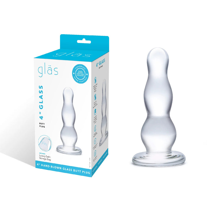 Glas 4 Inch Glass Butt Plug