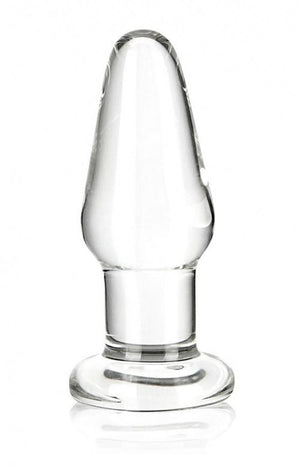 Glas 3.5 Inch Glass Butt Plug Dildos - Glass/Ceramic/Metal Glastoy 