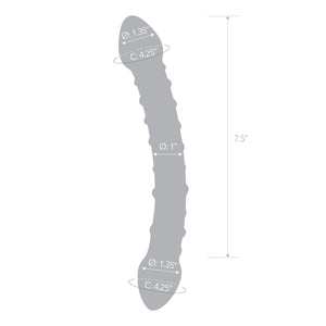 Glas 10" Double Trouble Glass Dildo buy at LoveisLove U4Ria Singapore