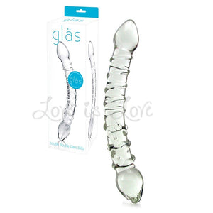 Glas Double Trouble Glass Dildo Dildos - Glass/Ceramic/Metal Glastoy 