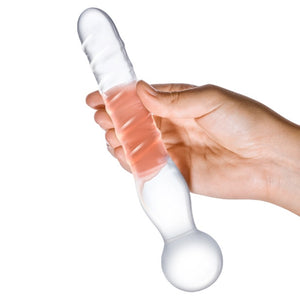 Glas Joystick Clear Glass Dildo buy at LoveisLove U4Ria Singapore