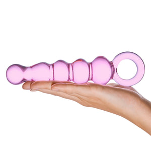 Glas Quintessence 7.5" Beaded Anal Slider buy at LoveisLove U4Ria Singapore