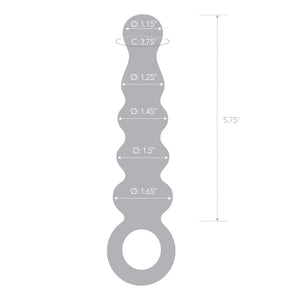 Glas Quintessence 7.5" Beaded Anal Slider buy at LoveisLove U4Ria Singapore