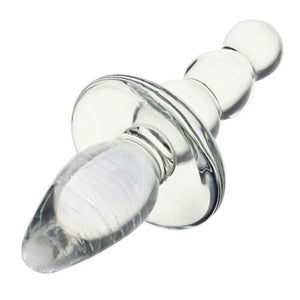 Glas Titus Beaded Butt Plug Dildos - Glass/Ceramic/Metal Glastoy 
