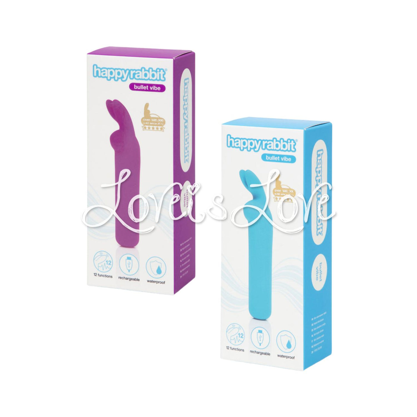 Happy Rabbit Rechargeable Rabbit Bullet Vibrator Love is Love Happy Rabbit Rechargeable Rabbit Bullet Vibrator Love is Love