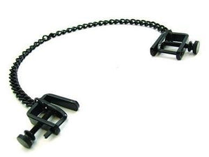 Heart To Heart H2H Nipple Press Clamps in Black or Chrome Nipple Toys - Nipple Clamps PHS International 
