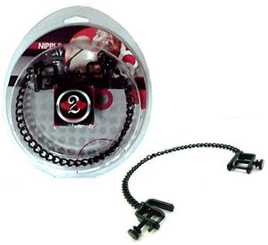 Heart To Heart H2H Nipple Press Clamps in Black or Chrome Nipple Toys - Nipple Clamps PHS International Black 
