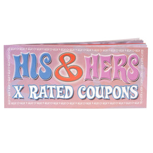 His and Hers X-Rated Coupons Gifts & Games - Gifts & Novelties Pipedream Products 